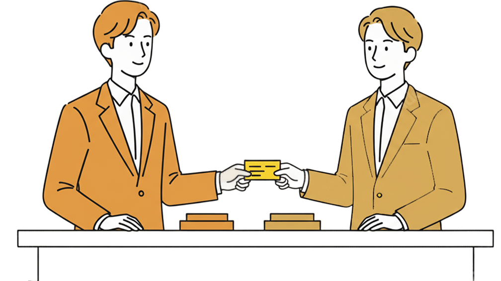 商談しているイラスト